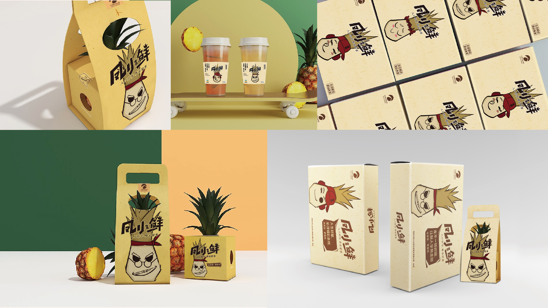 孝感凤小鲜凤梨品牌形象设计
